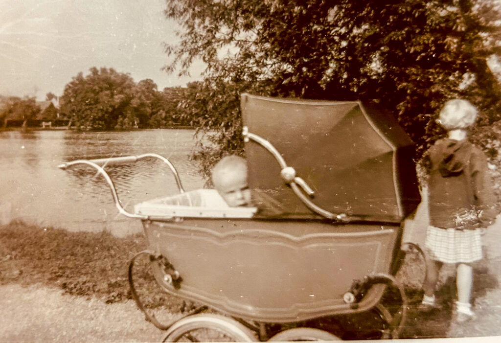 Per Palmkvist Knudsen ved Emdrup Sø Fotograferet 1960