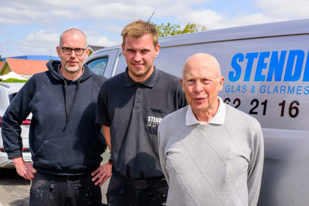 Henning Stender, Christian Stender og Mogens Lindemann Stender 2023. Foto: Per Palmkvist Knudsen